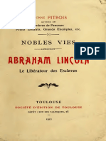 Abraham Lincolnl Liberateur Des Esclaves
