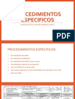 CLASE 12 PROCEDIMIENTOS ESPECIFICOS