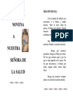 Novena Nuestra Señora de La Salud Oración Inicial