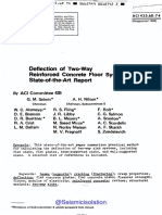 Deflection of Two-Way Reinforced Concrete Systems: State-Of-Theart Report