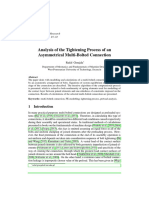 Analysis of The Tightening Process of An