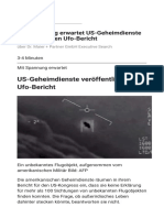 Mit Spannung Erwartet US-Geheimdienste Veröffentlichen Ufo-Bericht