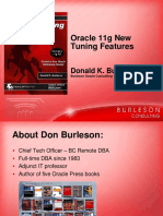 Oracle 11g New Tuning Features: Donald K. Burleson