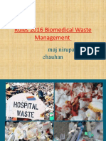 Rules 2016 Biomedical Waste Management: Maj Nirupama Chauhan