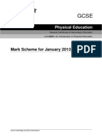 142537 Mark Scheme Unit b451 an Introduction to Physical Education January