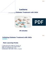 3 - Lecture - Initiating Treatment With OADs