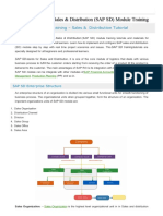 SAP SD Tutorial - Sales & Distribution (SAP SD) Module Training