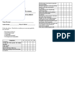 Responsible decision-making Kindergarten assessment