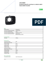 Protective guard data sheet for mushroom or selector switches