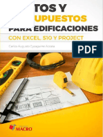 Costos y Presupuesto Para Edificaciones Con Excel s10 y Project Carlos Augusto Eyzaguirre Acosta