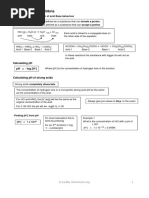 35 Acid Base Equilibria: Calculating PH PH - Log (H)