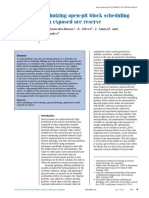 Optimizing Open-Pit Block Scheduling With Exposed Ore Reserve