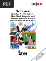 Science Grade 9: Quarter 4 - Module 6 Heat, Work and Energy | PDF ...