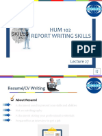 HUM 102 Report Writing Skills