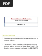 Discrete Structures/Mathematics: Bsse (3 Credit Hour)