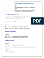 La Comparaison Cours