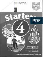 Cambridge - Starters 4 Answer Booklet 2nd Edition