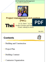 Project Management and Control (PMC) : Ir. Dr. Sam C. M. Hui