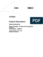 Utran: Radio Subsystem Basic Package - Enhanced Congestion Control FD012220C - UMR3.5