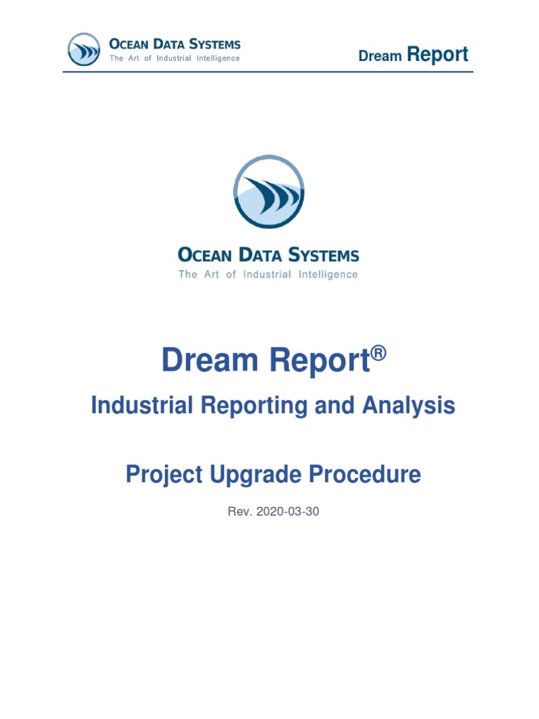 Dream Report: Industrial Reporting and Analysis | PDF | Microsoft Sql ...