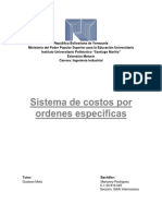 Sistema de Costo Por Ordenes Especificas. Terminado