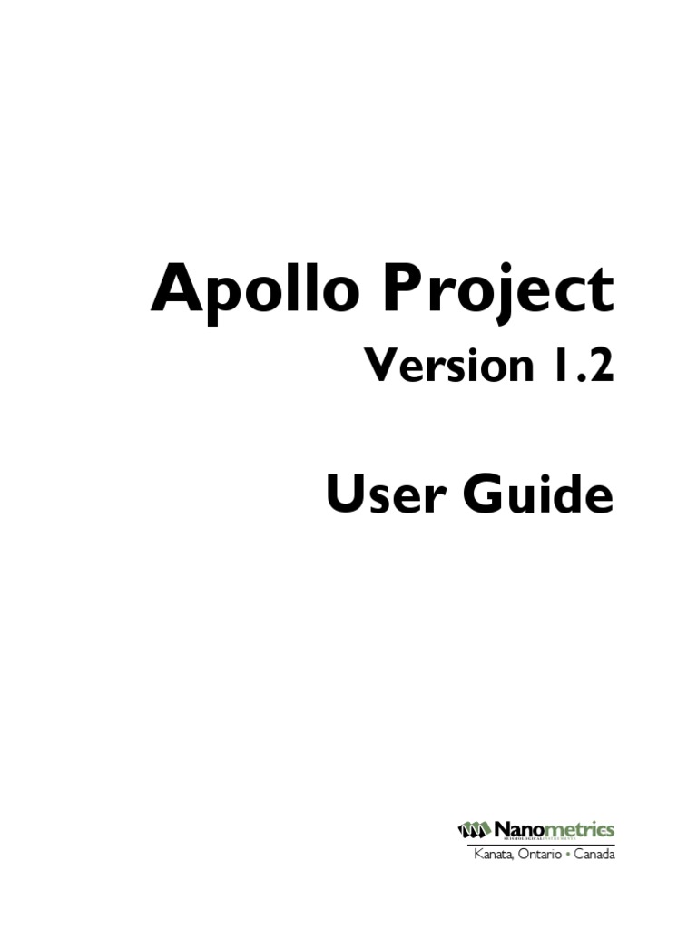 Apollo Project: User Guide | PDF | Installation (Computer Programs ...