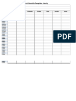 Work Schedule Template