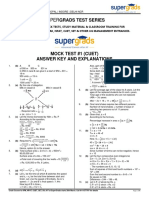 Supergrads Test Series: Mock Test #1 (Cuet) Answer Key and Explanations