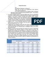 Sample Questions: Rating Variable