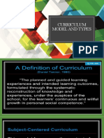 Curriculum Model and Types