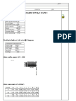 Wind Design To Cp3 - 1972: Namulemu Catholic Church General Wind Input Tables