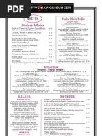 Download 5 Napkin Burger Food Drink Menus by Leah Mennies SN51378859 doc pdf