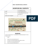 Diario de Campo MAPEO Y DESCRIPCIÓN DEL CONTEXTO