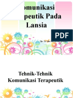 KOMUNIKASI TERAPEUTIK