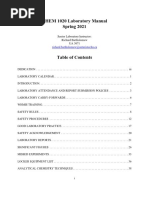 CHEM 1020 Lab Manual S21