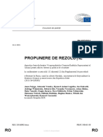 Propunere de Rezoluție: Parlamentul European