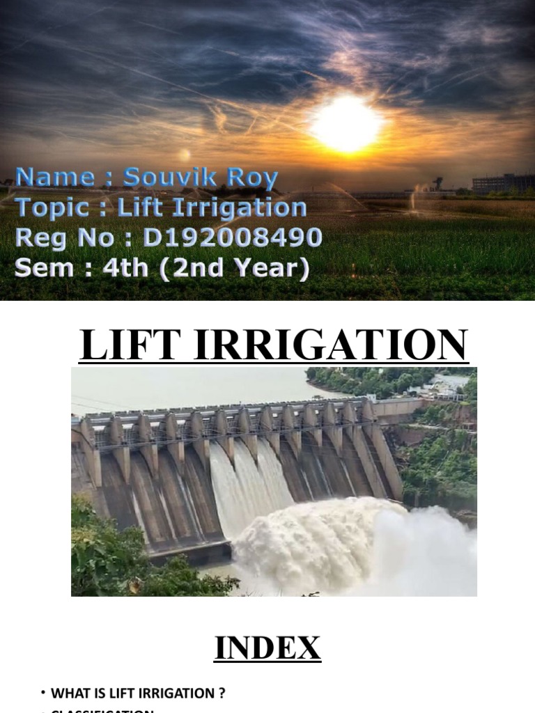 Lift Irrigation PDF