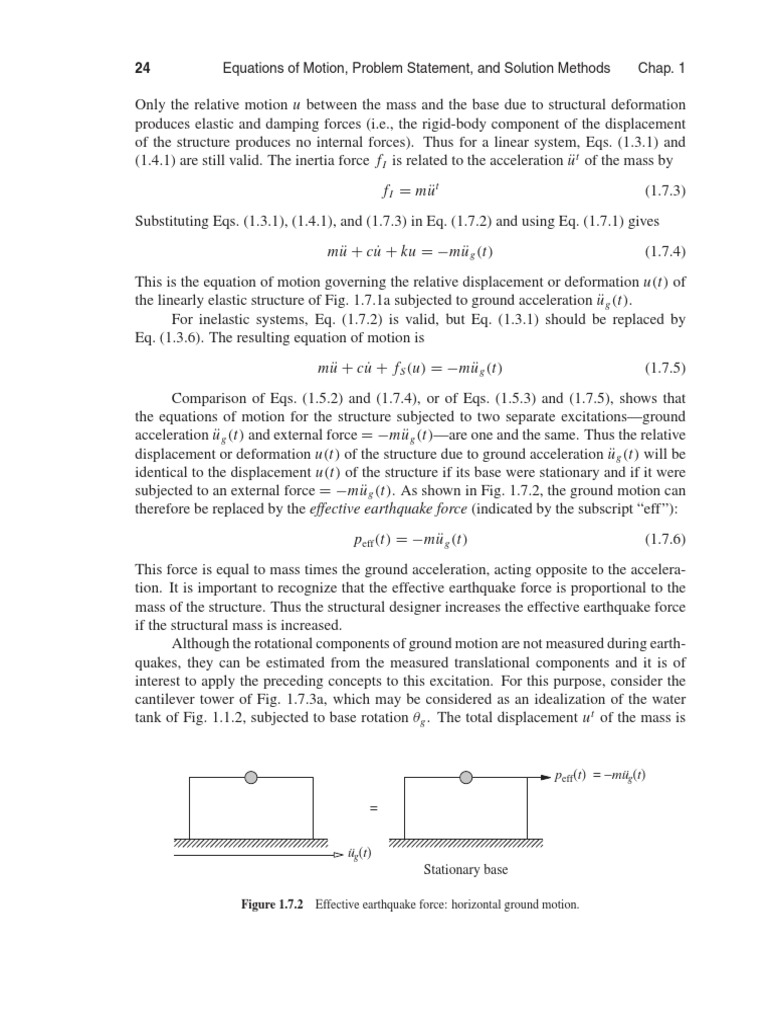 Equations of Motion, Problem Statement, and Solution Methods Chap. 1