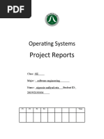 Operating Systems: Project Reports