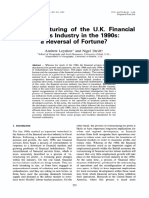 The Restructuring of The U.K. Financial Services Industry in The 1990s: A Reversal of Fortune?