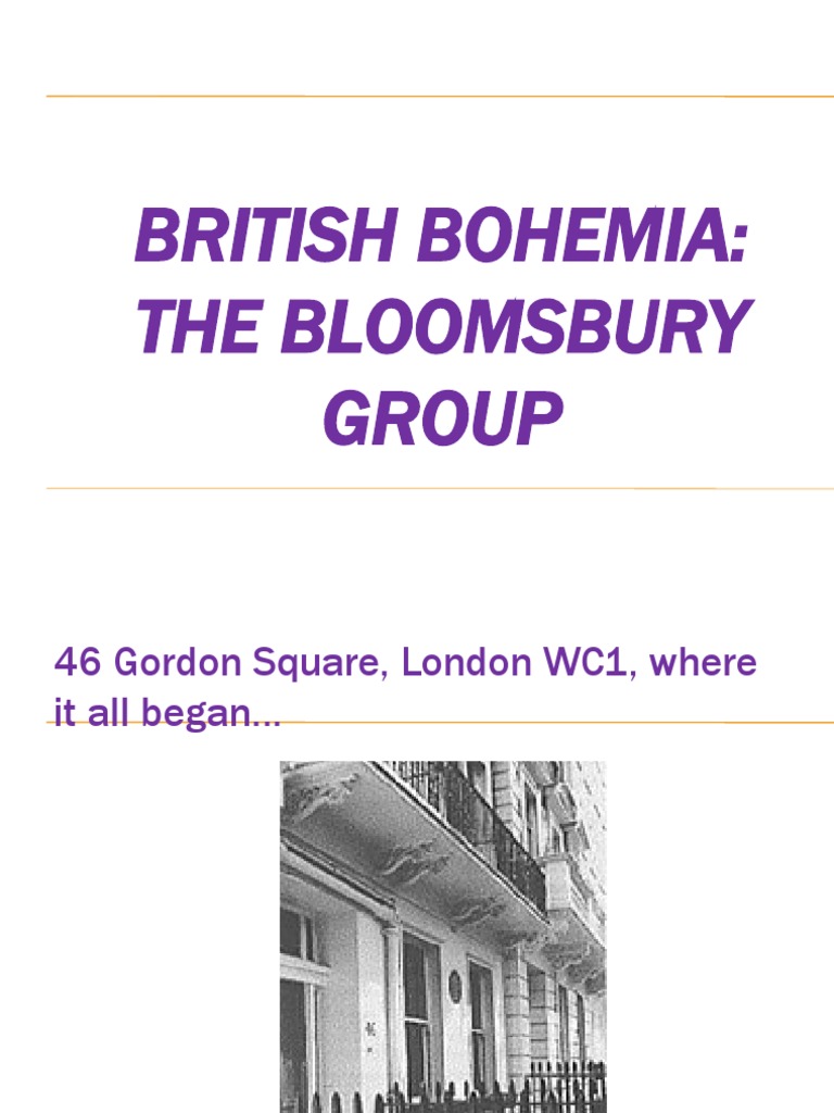 British Bohemia The Bloomsbury Group PDF Bloomsbury Group