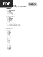 File 1 Answer Key A Grammar, Vocabulary, and Pronunciation