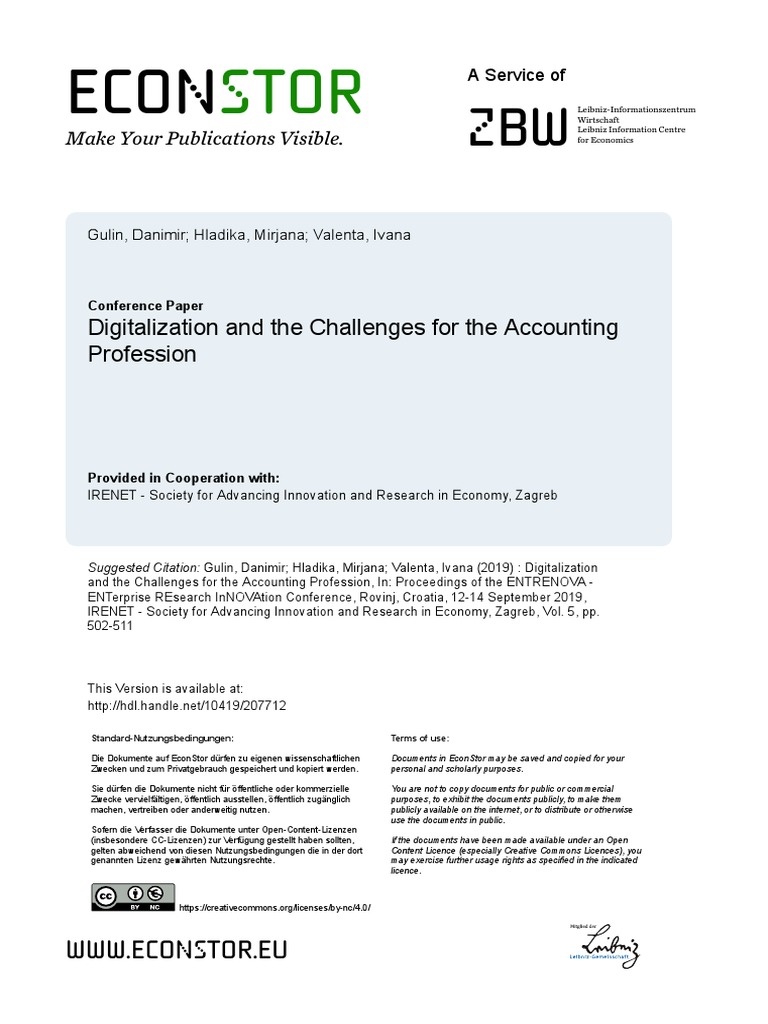 Digitalization Challenges in Accounting | PDF | Automation | Big Data
