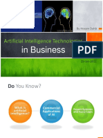 In Business: Artificial Intelligence Technologies
