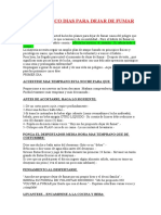 Plan de Cinco Días para Dejar de Fumar