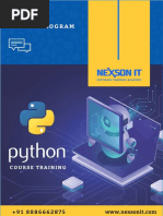 PYTHON Course Content - Nexson IT