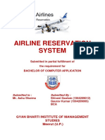 Airline Reservation System: Gyan Bharti Institute of Management Studies Meerut (U.P.)