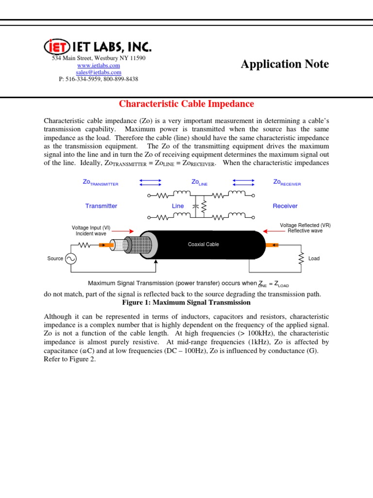 5Characteristic Cable ImpedanceDigibridge Electrical Impedance