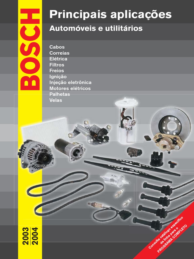 Catálogo Bosch | PDF | Classificação dos automóveis | Ford Motor