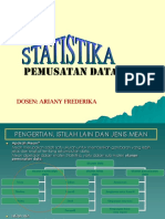 2. pemusatan data mean median